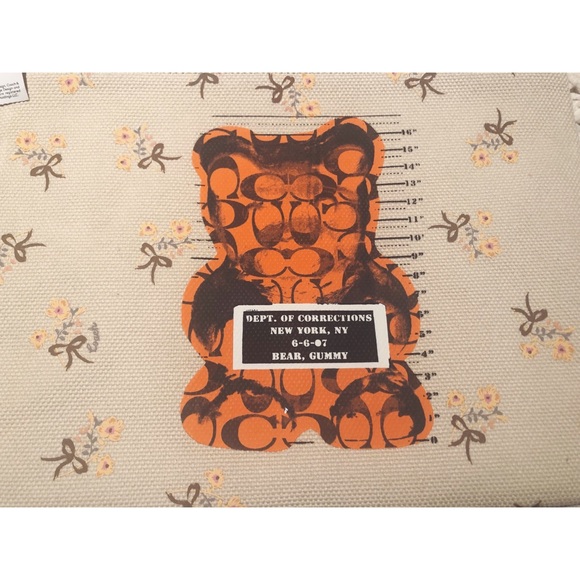Coach Vandal Gummy Bear Canvas Large Wristlet 30